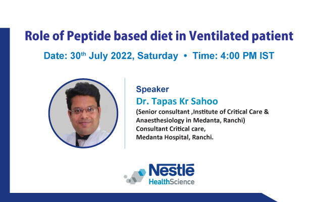 Role of Peptide based diet in Ventilated patient