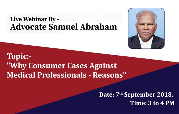 Why consumer cases against Medical Professionals - Reasons 