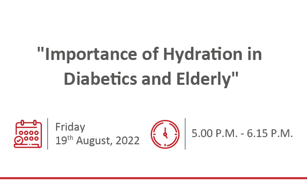 Importance of Hydration in Diabetics and Elderly