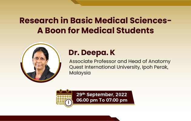 Research In Basic Medical Sciences - A Boon For Medical Students